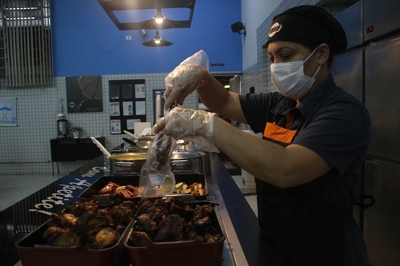 Comida para restaurante industrial